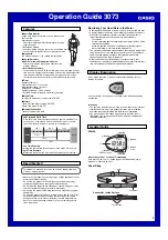 Предварительный просмотр 2 страницы Casio 3073 Operation Manual