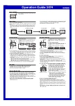 Casio 3074 Operation Manual preview