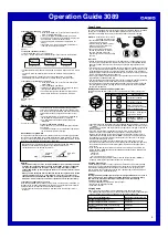 Preview for 4 page of Casio 3089 Operation Manual