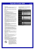 Preview for 6 page of Casio 3089 Operation Manual