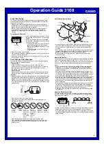 Preview for 2 page of Casio 3108 Operation Manual