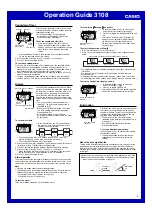 Preview for 4 page of Casio 3108 Operation Manual