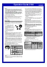 Preview for 5 page of Casio 3108 Operation Manual