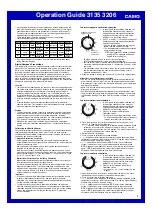 Preview for 3 page of Casio 3135 Operation Manual