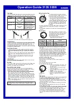 Preview for 11 page of Casio 3135 Operation Manual