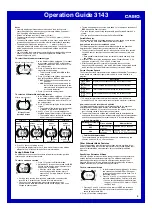 Preview for 5 page of Casio 3143 Operation Manual