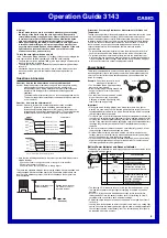 Preview for 8 page of Casio 3143 Operation Manual