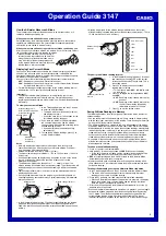 Preview for 4 page of Casio 3147 Operation Manual