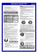 Preview for 10 page of Casio 3147 Operation Manual