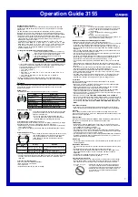 Preview for 7 page of Casio 3155 Operation Manual