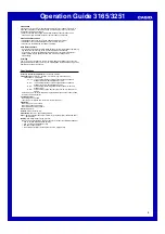 Preview for 3 page of Casio 3165 Operation Manual