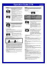 Preview for 3 page of Casio 3178 Operation Manual