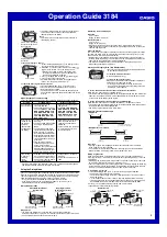 Preview for 3 page of Casio 3184 Operation Manual