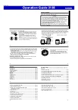 Casio 3185 Operation Manual preview