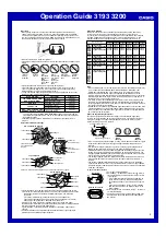 Preview for 2 page of Casio 3193 Operation Manual