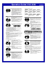 Preview for 4 page of Casio 3193 Operation Manual