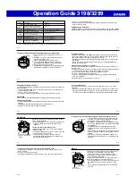 Preview for 2 page of Casio 3198 Operation Manual