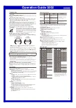 Preview for 5 page of Casio 3202 Operation Manual