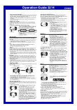 Preview for 2 page of Casio 3214 Operation Manual