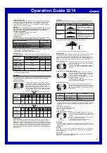 Preview for 4 page of Casio 3214 Operation Manual