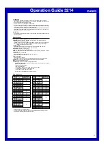 Preview for 5 page of Casio 3214 Operation Manual