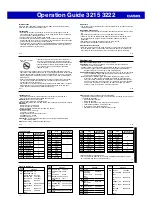 Preview for 10 page of Casio 3215 Operation Manual