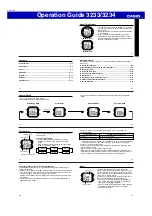 Preview for 1 page of Casio 3233 Operation Manual