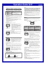 Preview for 3 page of Casio 3247 Operation Manual