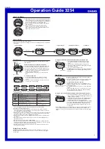 Casio 3254 Operation Manual preview