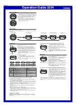 Preview for 1 page of Casio 3254 Operation Manual