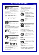 Preview for 2 page of Casio 3254 Operation Manual