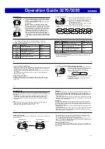 Preview for 2 page of Casio 3270/3293 Operation Manual