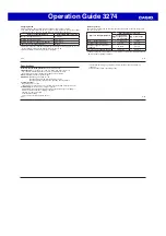 Preview for 3 page of Casio 3274 Operation Manual