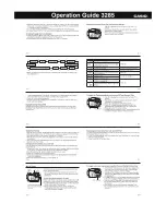 Preview for 2 page of Casio 3285 Operation Manual