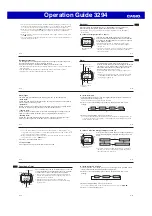 Preview for 2 page of Casio 3294 Operation Manual