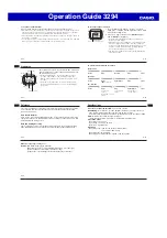 Preview for 3 page of Casio 3294 Operation Manual