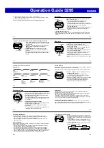 Preview for 3 page of Casio 3295 Operation Manual