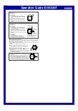 Casio 3305 Operation Manual preview