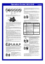 Preview for 2 page of Casio 3309 Operation Manual