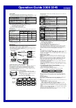 Preview for 4 page of Casio 3309 Operation Manual