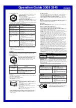 Preview for 5 page of Casio 3309 Operation Manual