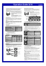 Предварительный просмотр 4 страницы Casio 3310 Operation Manual