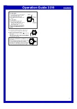 Casio 3316 Operation Manual preview