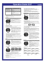 Preview for 2 page of Casio 3337 Operation Manual