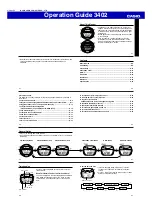 Preview for 1 page of Casio 3402 Operation Manual