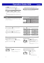 Preview for 5 page of Casio 3409 Operation Manual