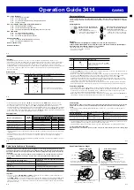 Preview for 2 page of Casio 3414 Operation Manual