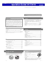 Casio 3417 Operation Manual preview