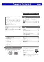 Casio 3419 Operation Manual preview