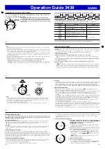 Preview for 3 page of Casio 3439 Operation Manual